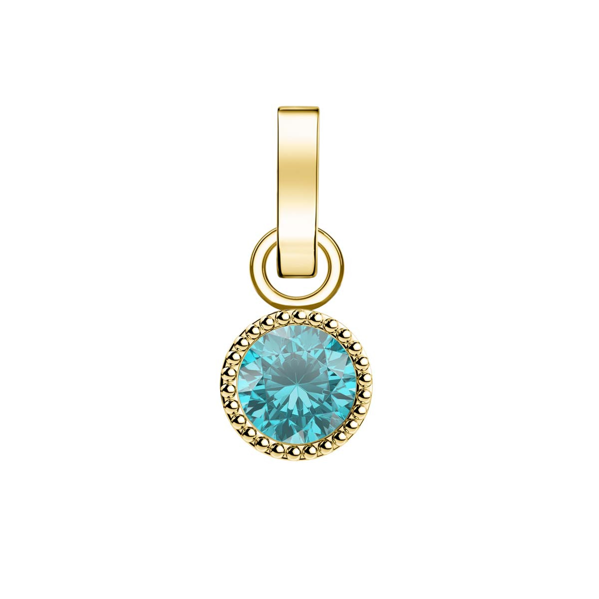 Charm Rosefield "Pendant Gold Birthstone March" Charm Rosefield "Pendant Gold Birthstone March" - PE-Gold-Mar