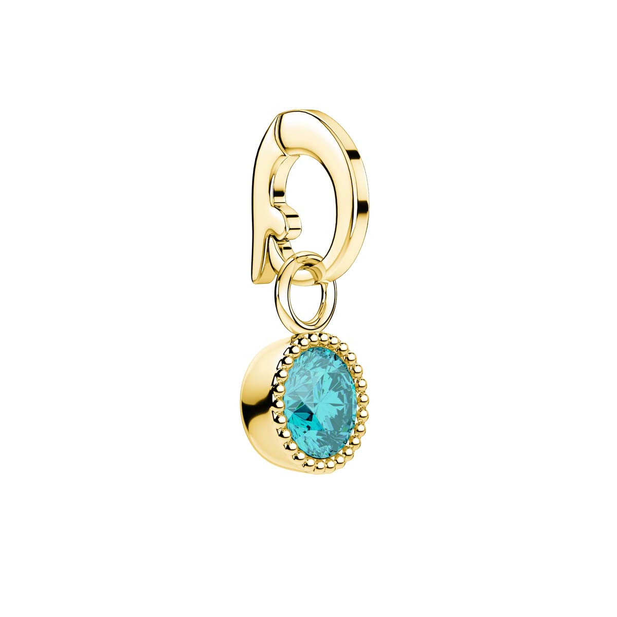 Charm Rosefield "Pendant Gold Birthstone March" Charm Rosefield "Pendant Gold Birthstone March" - PE-Gold-Mar