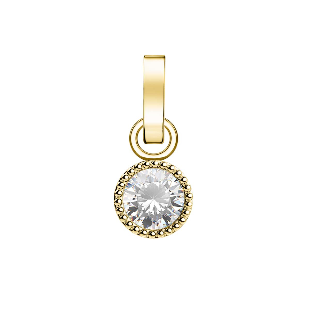 Charm Rosefield "Pendant Gold Birthstone April" Charm Rosefield "Pendant Gold Birthstone April" - PE-Gold-Apr