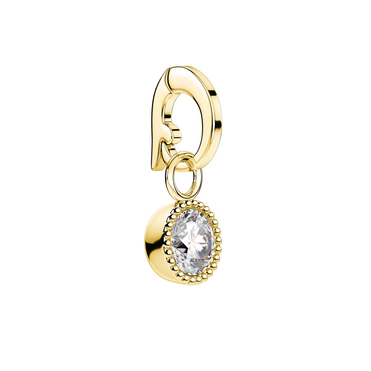 Charm Rosefield "Pendant Gold Birthstone April" Charm Rosefield "Pendant Gold Birthstone April" - PE-Gold-Apr