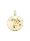 Charm Rosefield "Pendant Gold Zodiac Coin Capricorn"
