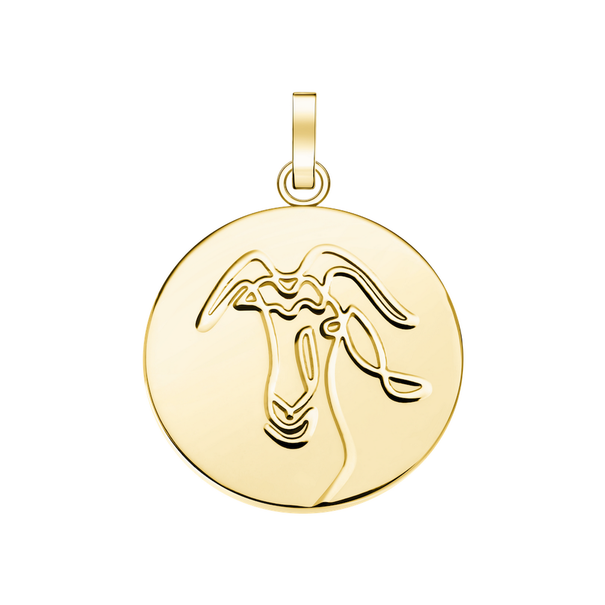Charm Rosefield "Pendant Gold Zodiac Coin Capricorn" Charm Rosefield "Pendant Gold Zodiac Coin Capricorn" - PE-Gold-Capricorn