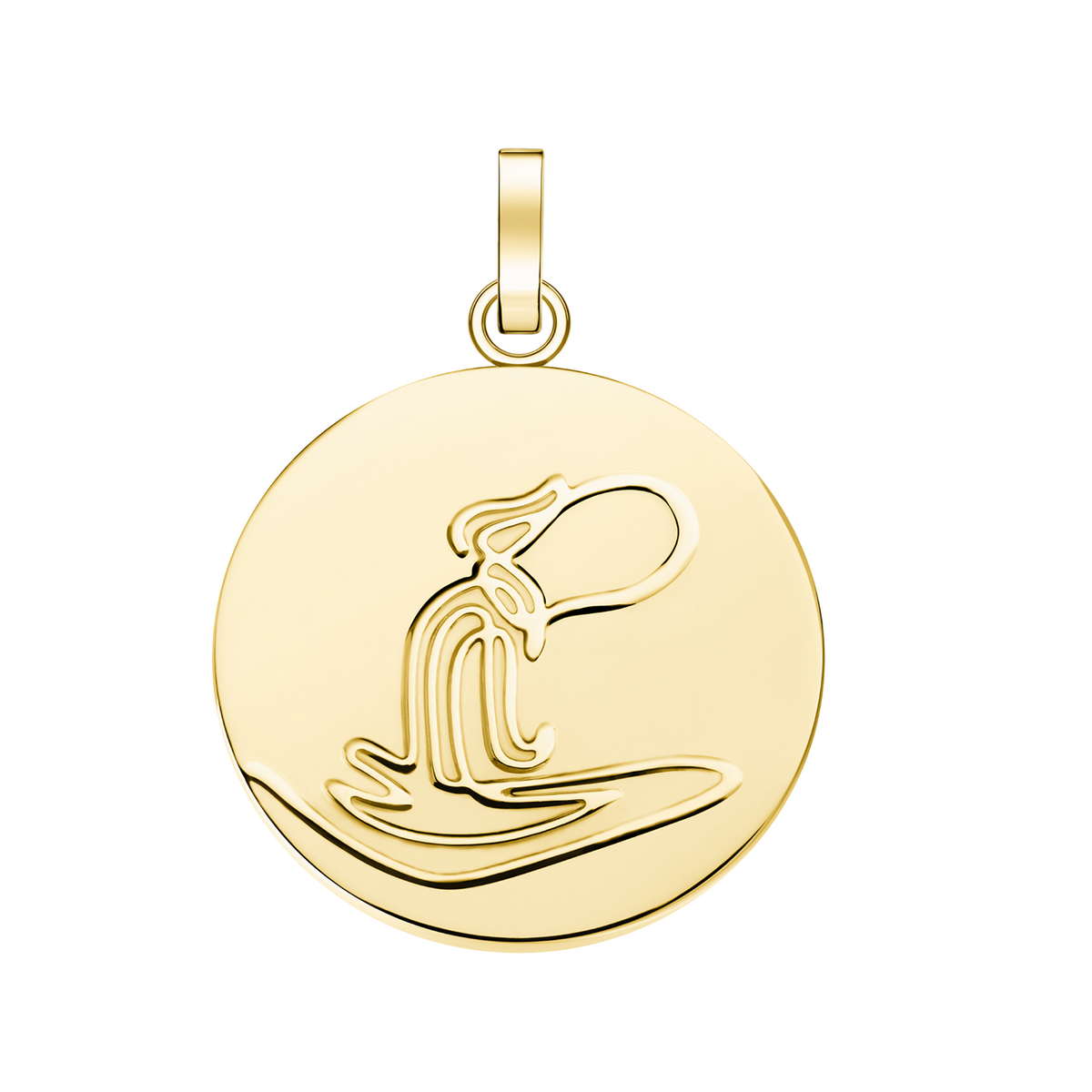 Charm Rosefield "Pendant Gold Zodiac Coin Aquarius" Charm Rosefield "Pendant Gold Zodiac Coin Aquarius" - PE-Gold-Aquarius