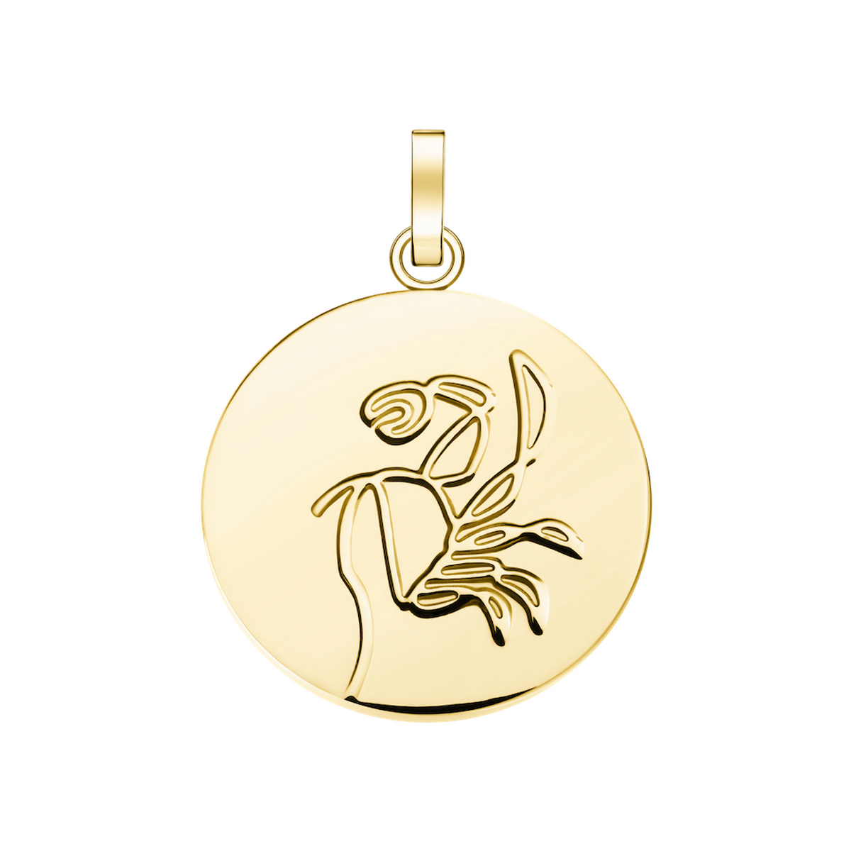 Charm Rosefield "Pendant Gold Zodiac Coin Cancer" - PE-Gold-Cancer