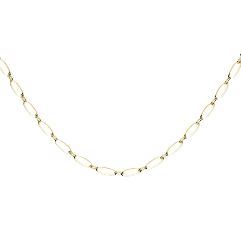 collier rosefield "oval necklace gold" - jnolg-j543
