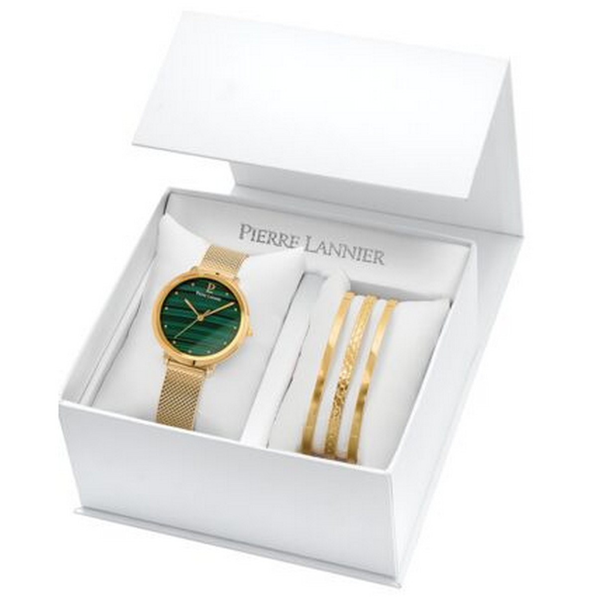 Coffret Montre et bracelet Pierre Lannier Elara Femme Vert - 358H572