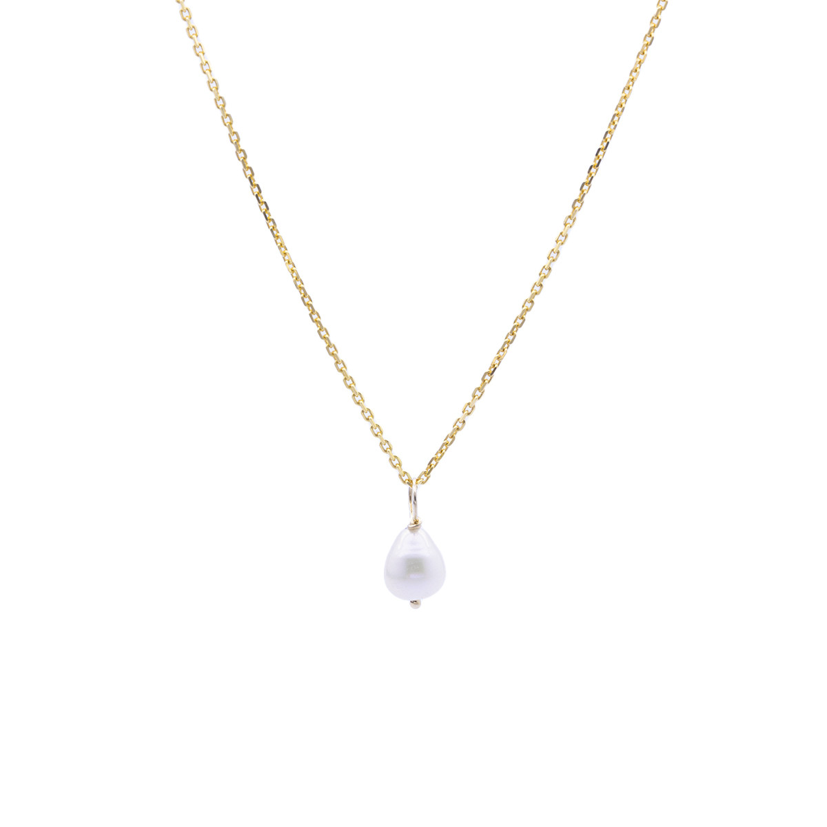 Pëndentif "Gama Perle" Or Jaune 375/1000 Pendentif "Menthe" Or jaune