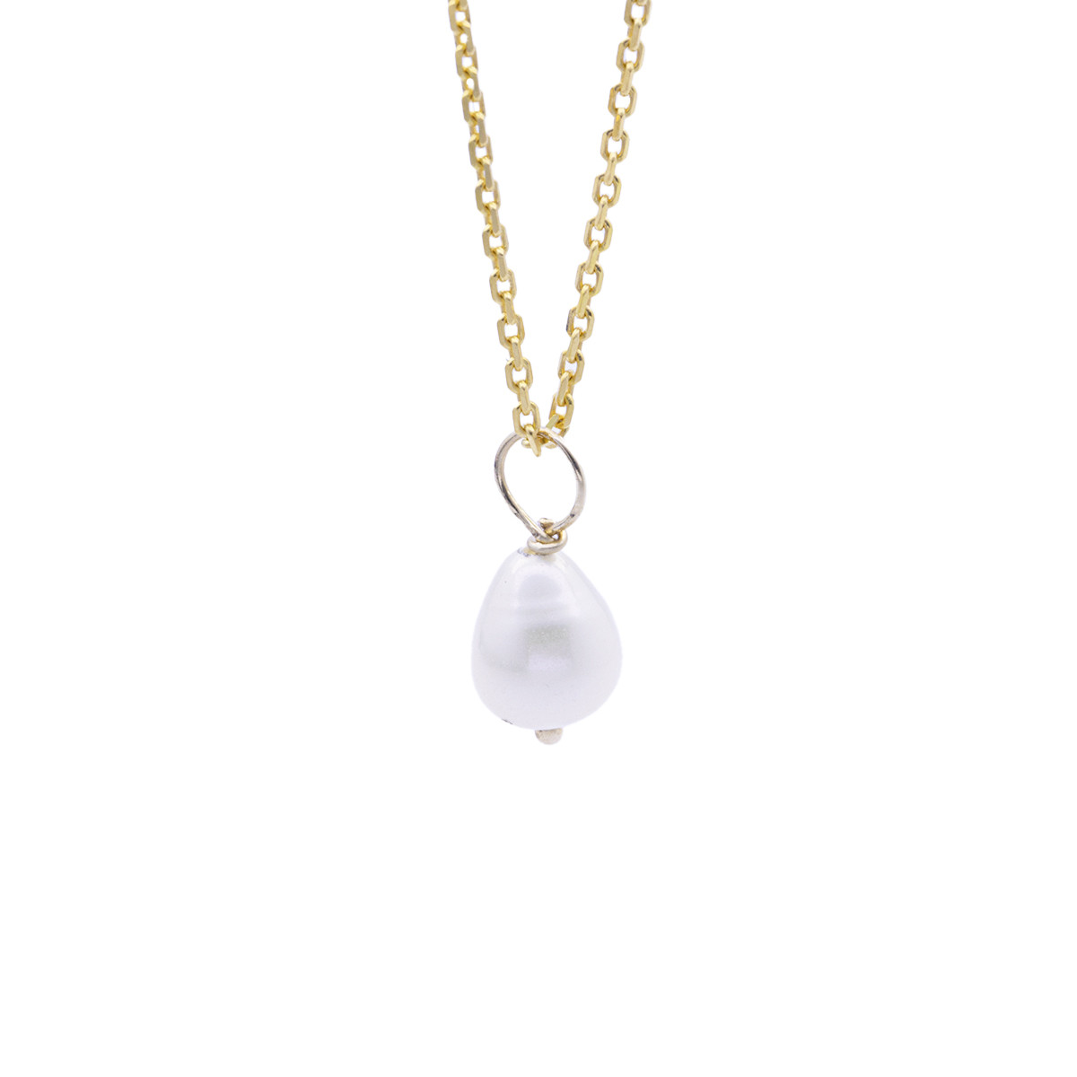 Pëndentif "Gama Perle" Or Jaune 375/1000 Pendentif "Menthe" Or jaune