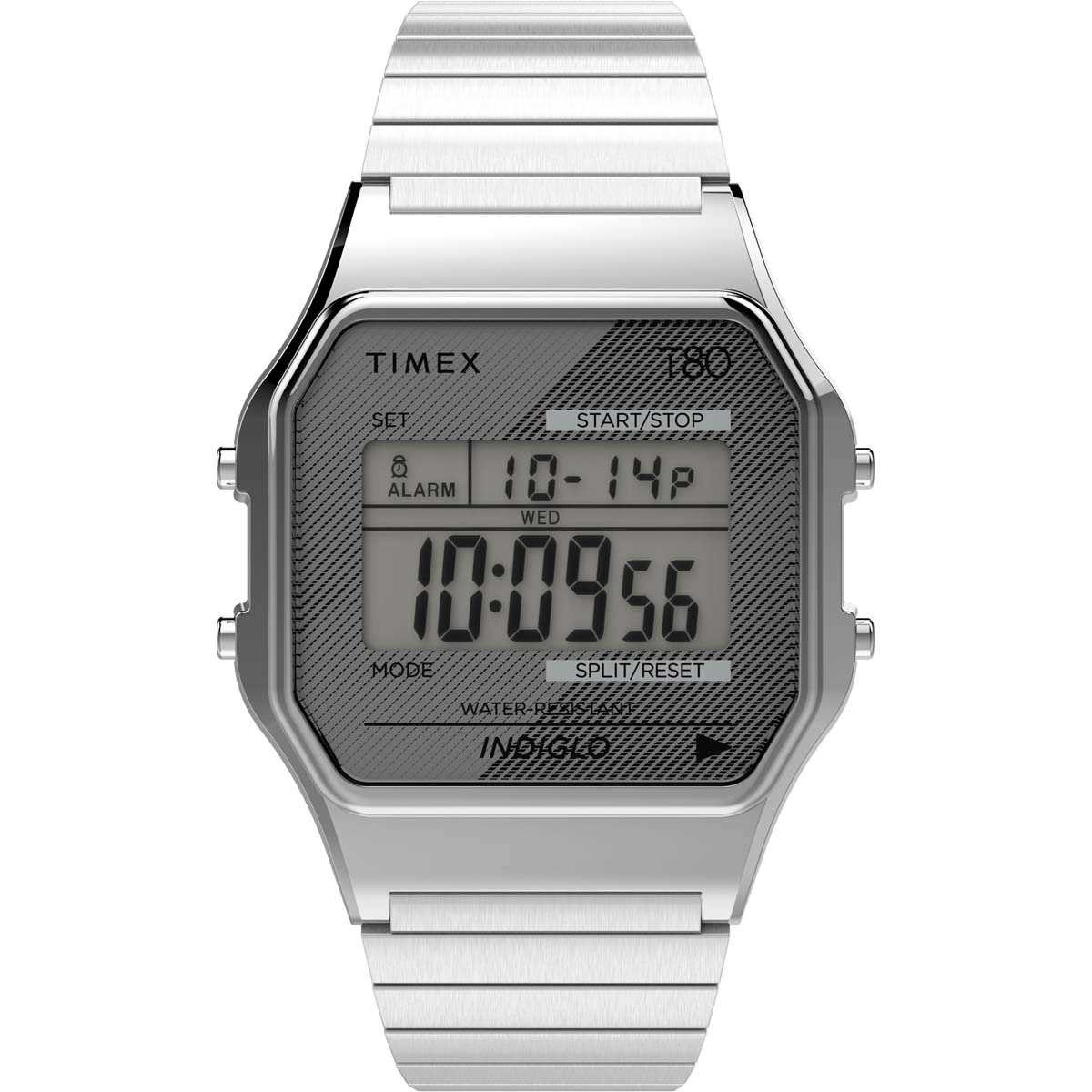 Montre Unisexe Timex "T80" Boîtier 34 mm Cadran Digital - TW2R79100 Montre mixte Timex "T80" Boîtier 34 mm Cadran Digital - TW2R79100