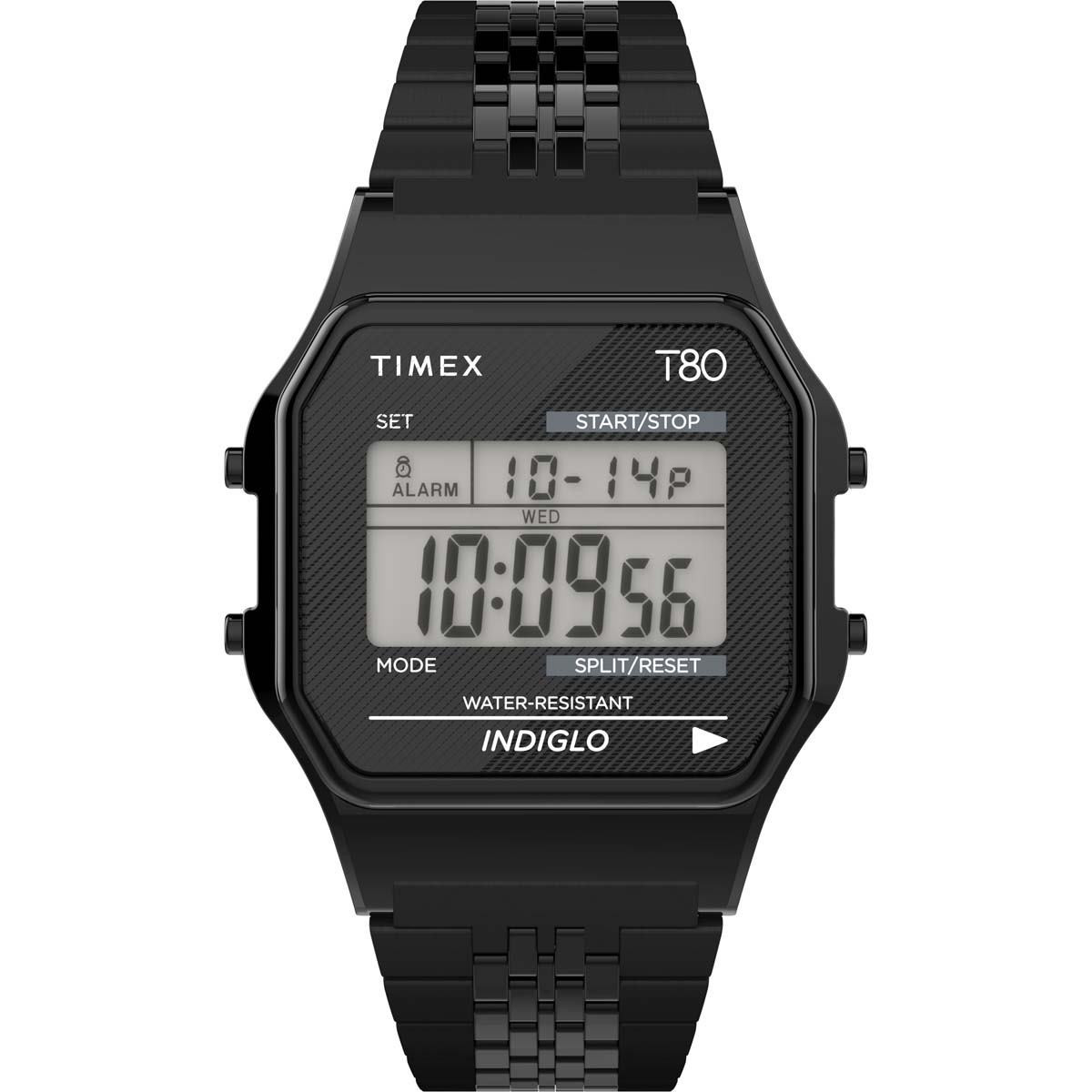 Montre Unisexe Timex "T80" Boîtier 34 mm Cadran Digital - TW2R79400 Montre mixte Timex "T80" Boîtier 34 mm Cadran Digital - TW2R79400