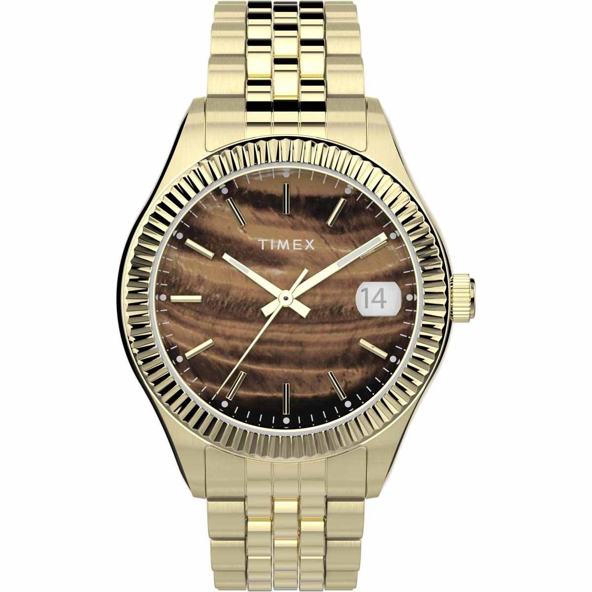 Montre Femme Timex "Waterbury" Boîtier 34 mm Cadran Marron - TW2T87100