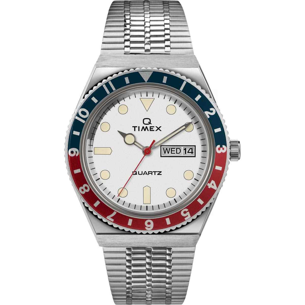 Montre Homme Timex "Q Timex Color" Boîtier 38 mm Cadran Blanc - TW2U61200 Montre Homme Timex "Q Timex Color" Boîtier 38 mm Cadran Blanc - TW2U61200