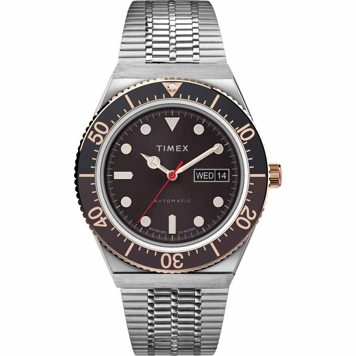 Montre Homme Timex "M79 Automatic" Boîtier 40 mm Cadran Marron - TW2U96900 Montre Homme Timex "M79 Automatic" Boîtier 40 mm Cadran Marron - TW2U96900