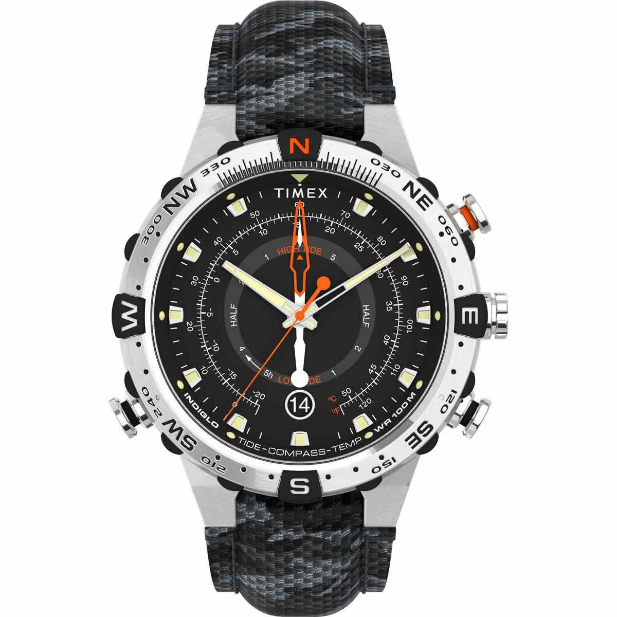 Montre Homme Timex "Tide/Temp/Compass" Boîtier 45 mm Cadran Crème - TW2V22300 Montre Homme Timex "Tide/Temp/Compass" Boîtier 45 mm Cadran Crème - TW2V22300