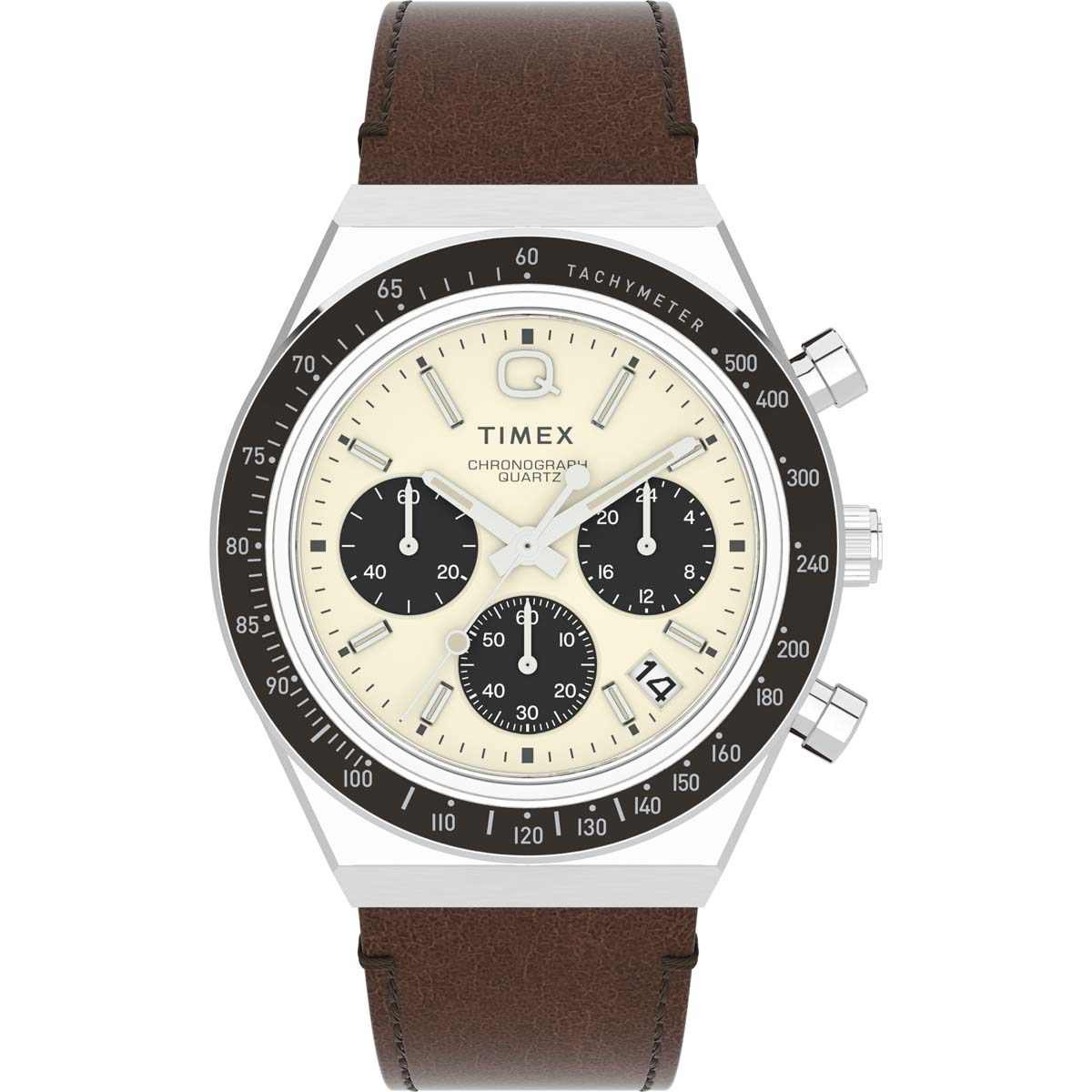 Montre Homme Timex "Q" Boîtier 40 mm Cadran Crème - TW2V42800 Montre Homme Timex "Q" Boîtier 40 mm Cadran Crème - TW2V42800