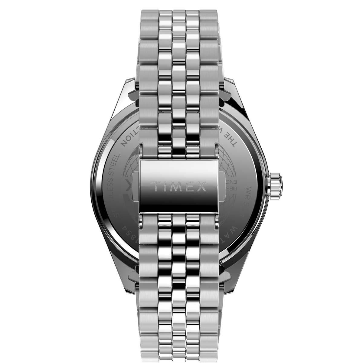 Montre Homme Timex "Waterbury" Boîtier 41 mm Cadran Bleu - TW2V46000 Montre Homme Timex "Waterbury" Boîtier 41 mm Cadran Bleu - TW2V46000