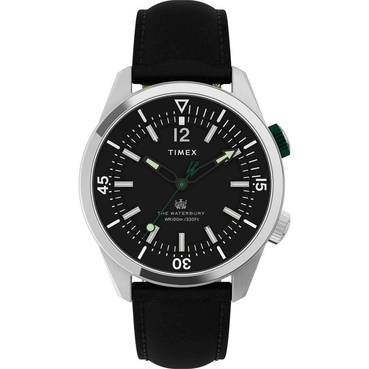 Montre Homme Timex "Waterbury" Boîtier 41 mm Cadran Noir - TW2V49800 Montre Homme Timex "Waterbury" Boîtier 41 mm Cadran Noir - TW2V49800