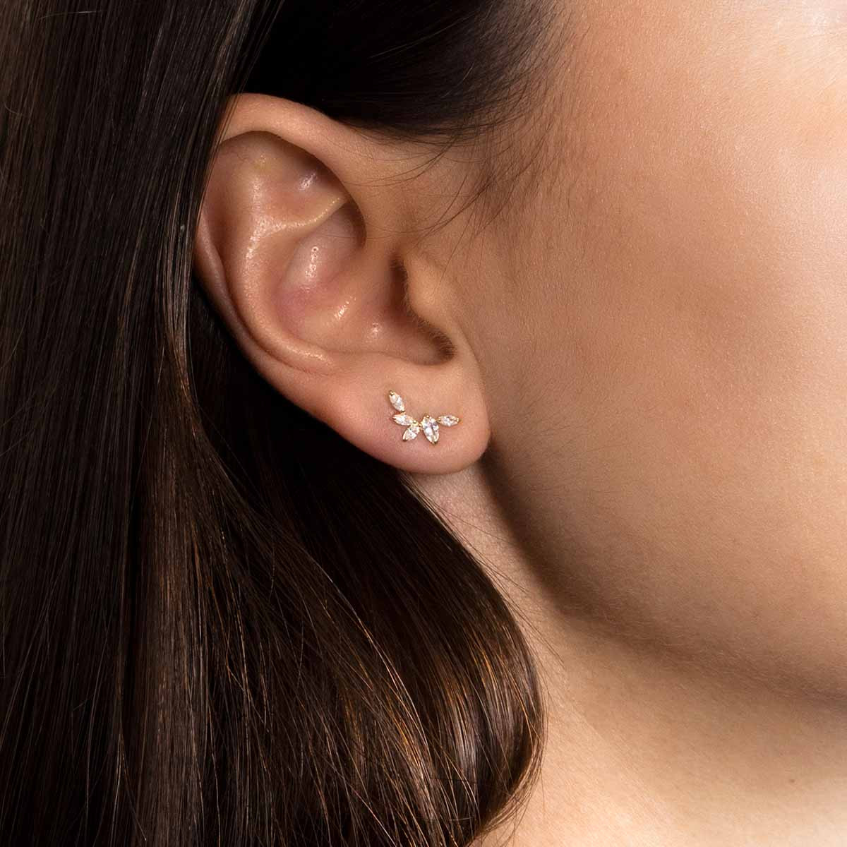 Boucles d'oreilles " five petals" Or Jaune 375/1000 Boucles d'oreilles " Five Petals" Or Jaune 375/1000