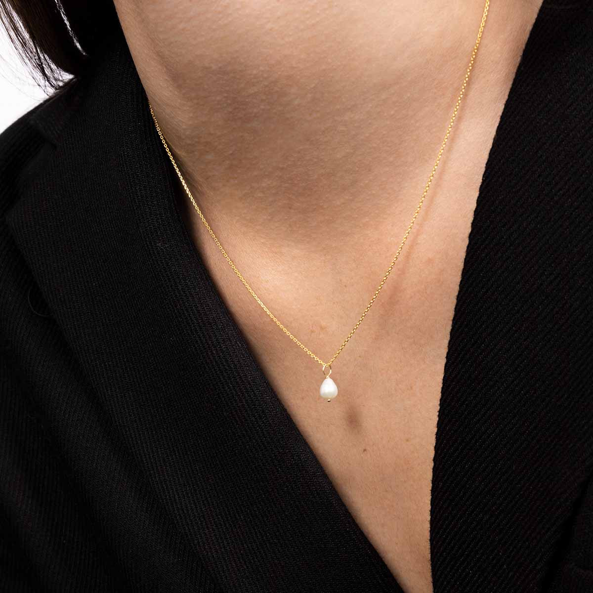 Pëndentif "Gama Perle" Or Jaune 375/1000 Pendentif "Menthe" Or jaune