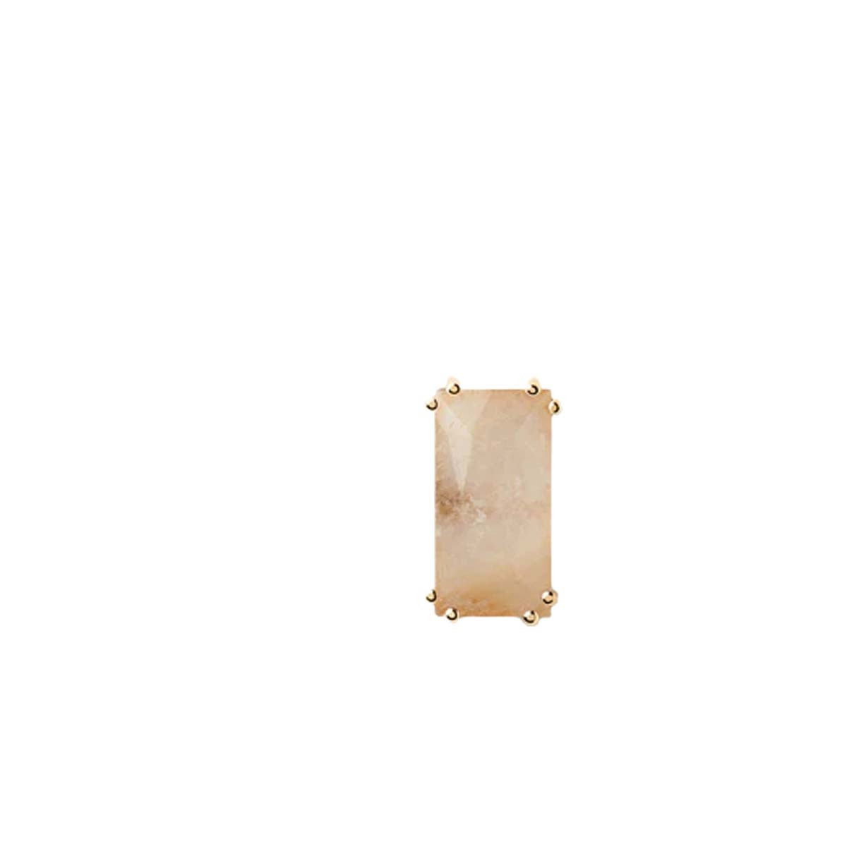 PDPAOLA Piercing - Maiko Quartz Rutile - en argent plaqué or - PG01-649-U