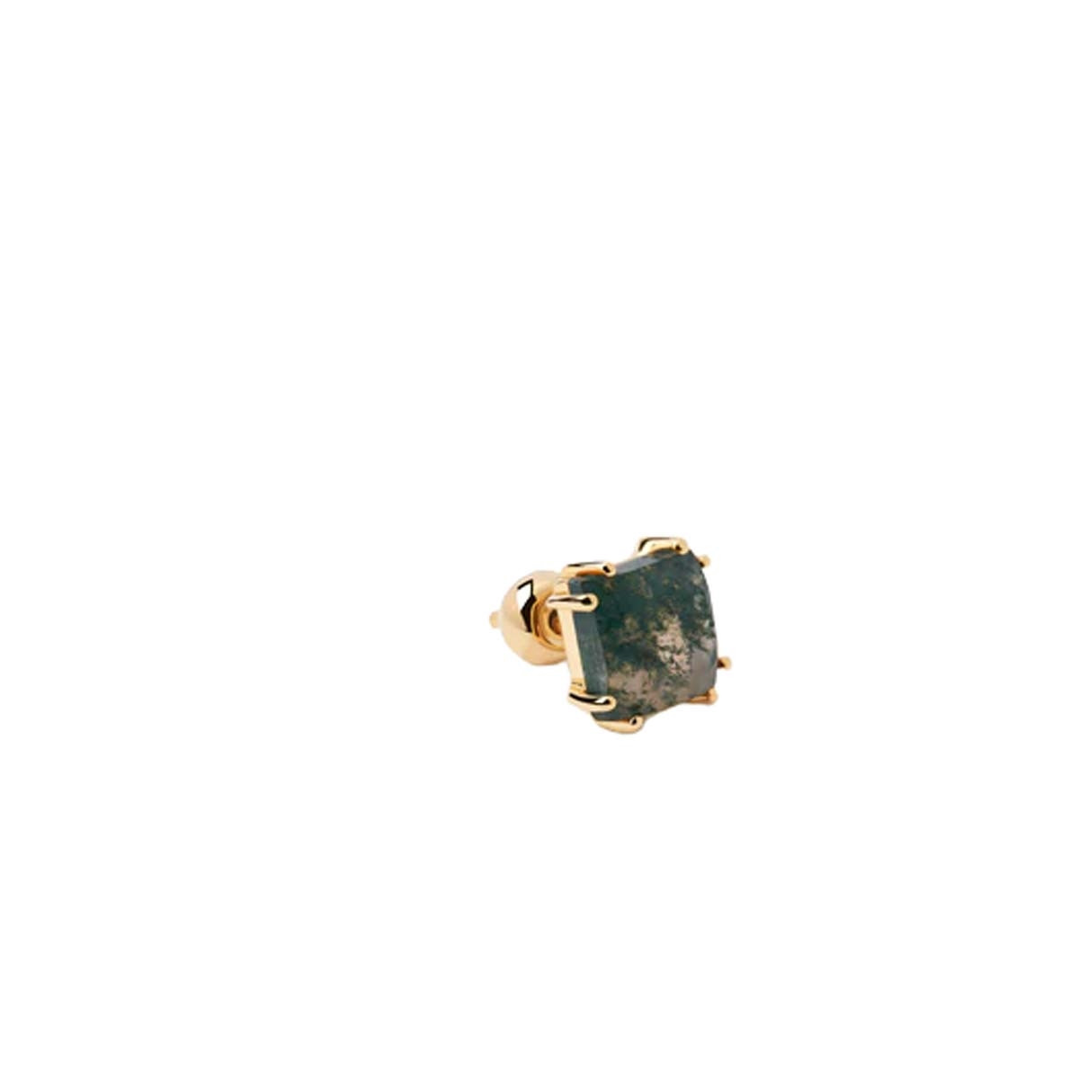 PDPAOLA Piercing - Gemstones - en argent doré PDPAOLA Piercing - Suki Agate Mousse - en argent plaqué or - PG01-656-U