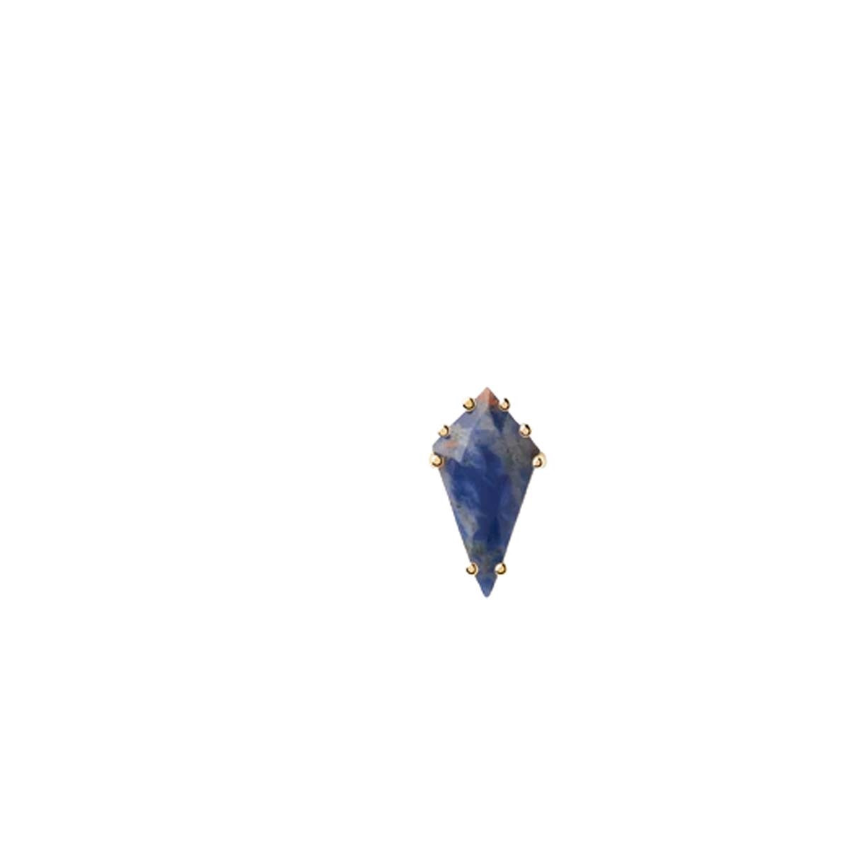 PDPAOLA Piercing - Gemstones - en argent doré PDPAOLA Piercing - Akiro Sodalite - en argent plaqué or - PG01-678-U