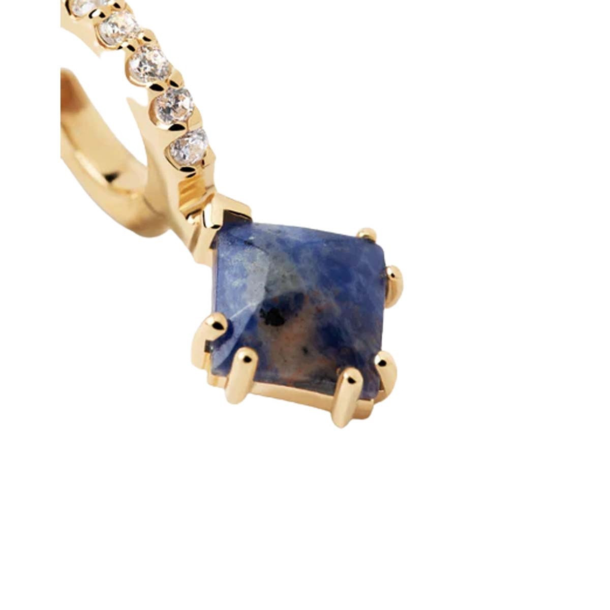 PDPAOLA Piercing - Gemstones - en argent doré PDPAOLA Piercing - Fuji Sodalite - en argent plaqué or - PG01-683-U