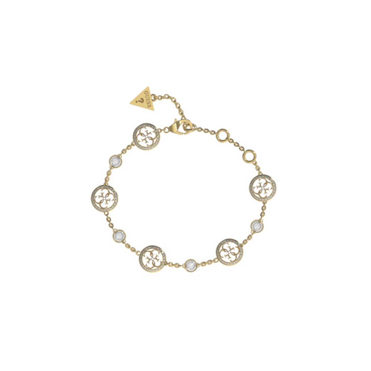 Bracelet Guess "Life in 4G " Acier doré Bracelet Guess "Life in 4G " Acier doré - JUBB02145JWYGS