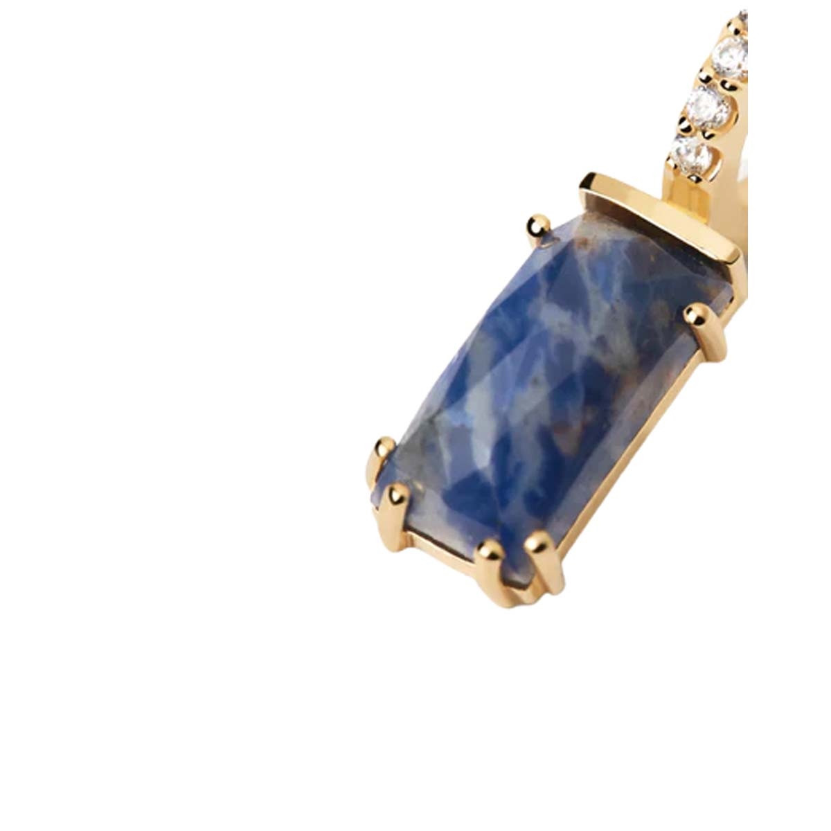 PDPAOLA Piercing - Kaori Sodalite - en argent plaqué or - PG01-688-U