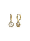 Boucles d'oreilles Guess "Life in 4G " Acier doré