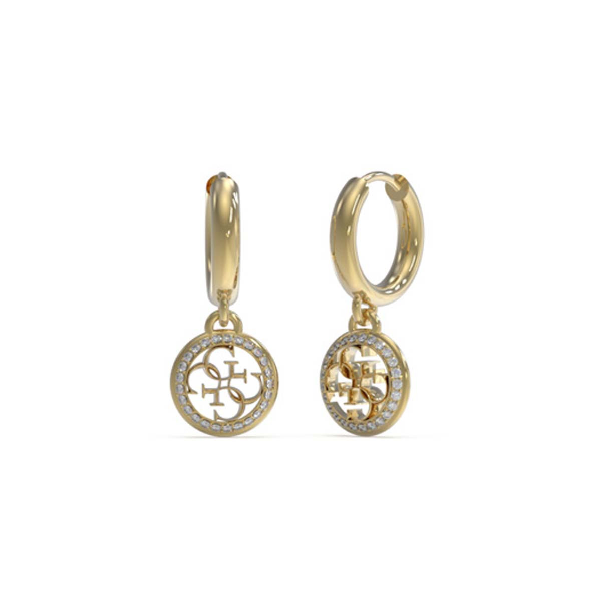 Boucles d'oreilles Guess "Life in 4G " Acier doré Boucles d'oreilles Guess "Life in 4G " Acier doré - JUBE02135JWYG