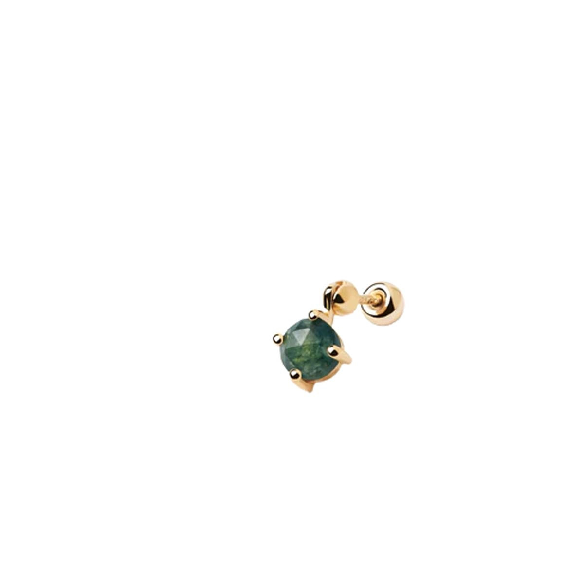 PDPAOLA Piercing - Gemstones - en argent doré PDPAOLA Piercing - Kimi Agate Mousse - en argent plaqué or - PG01-711-U