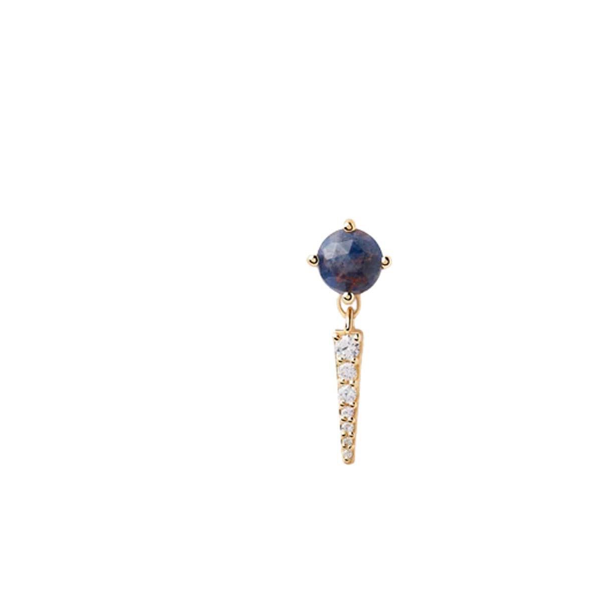 PDPAOLA Piercing - Gemstones - en argent doré PDPAOLA Piercing - Yoki Sodalite - en argent plaqué or - PG01-718-U