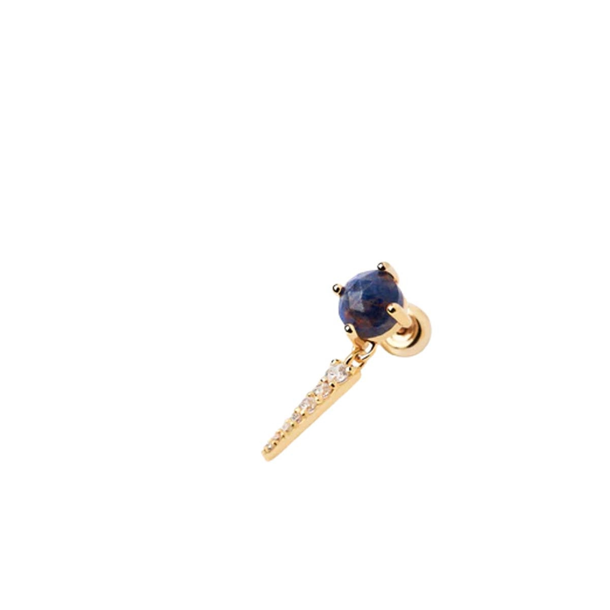 PDPAOLA Piercing - Gemstones - en argent doré PDPAOLA Piercing - Yoki Sodalite - en argent plaqué or - PG01-718-U
