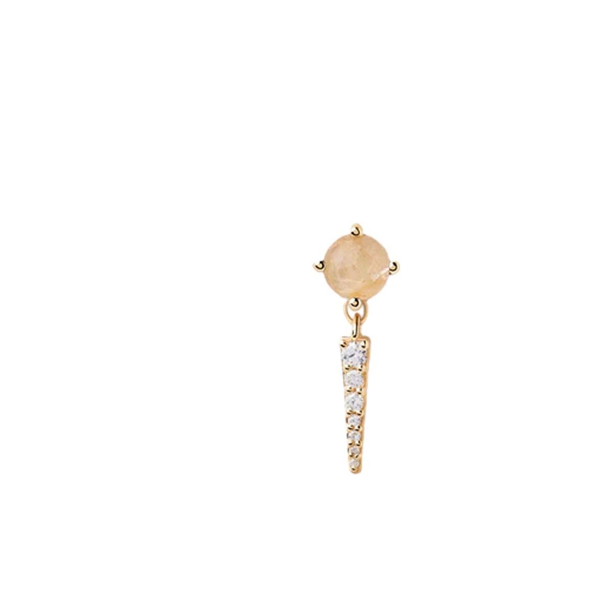 PDPAOLA Piercing - Gemstones - en argent doré PDPAOLA Piercing - Yoki Quartz Rutilé - en argent plaqué or - PG01-719-U