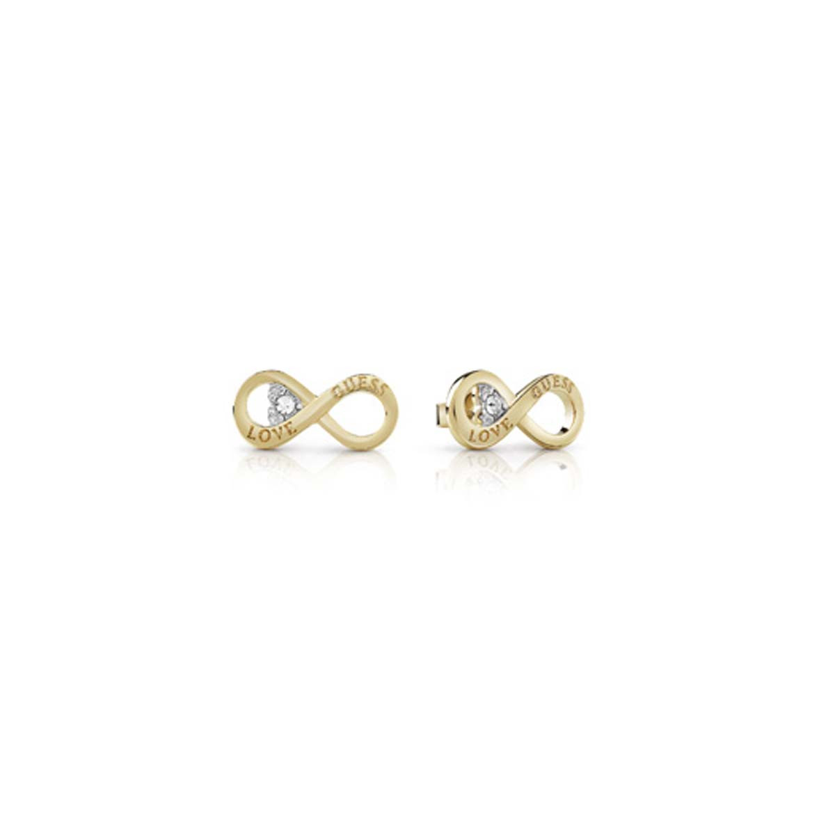 Boucles d'oreilles Guess "Studs Party" Acier doré - JUBE02182JWYG