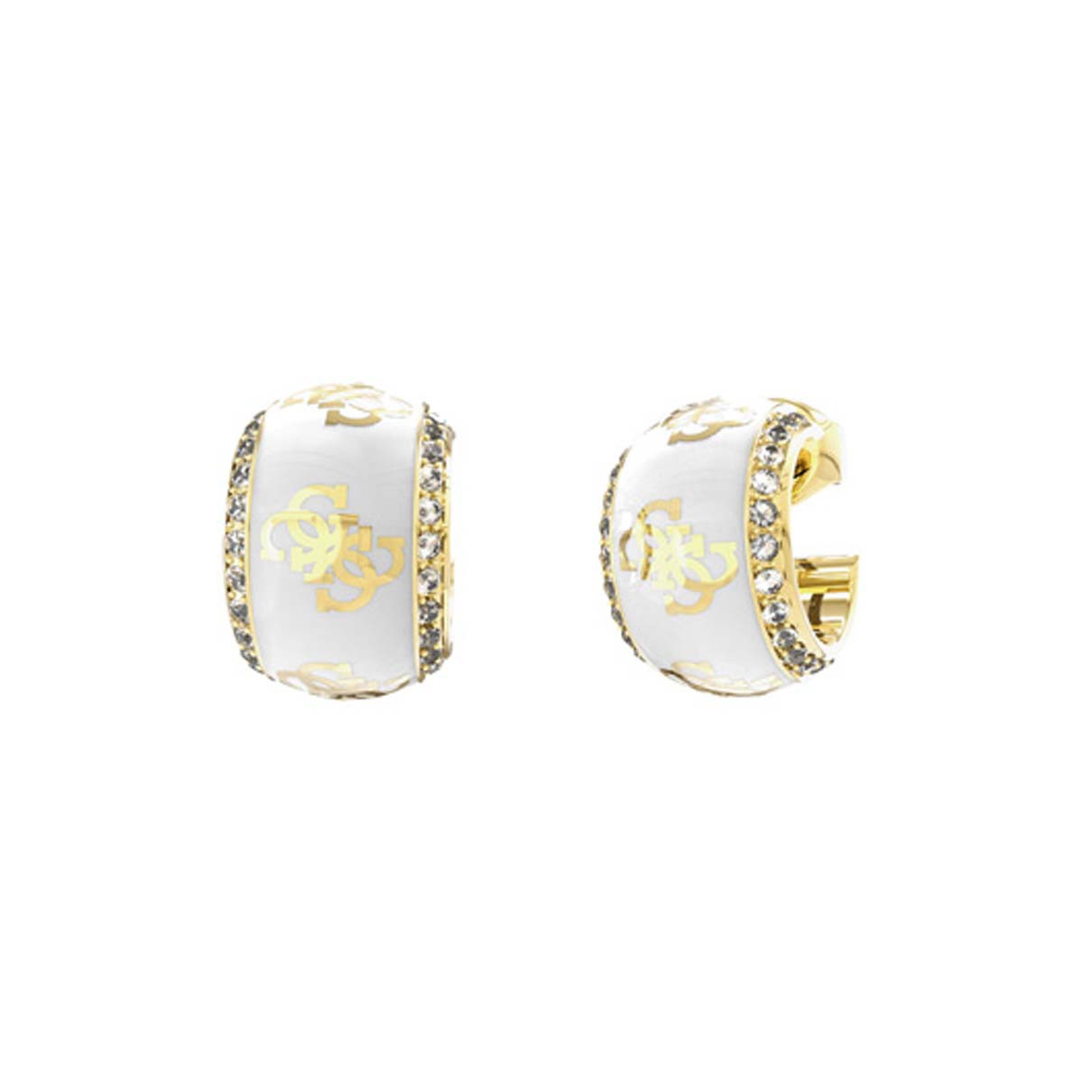 Boucles d'oreilles Guess "4G Loop " Acier doré - JUBE02280JWYGWH