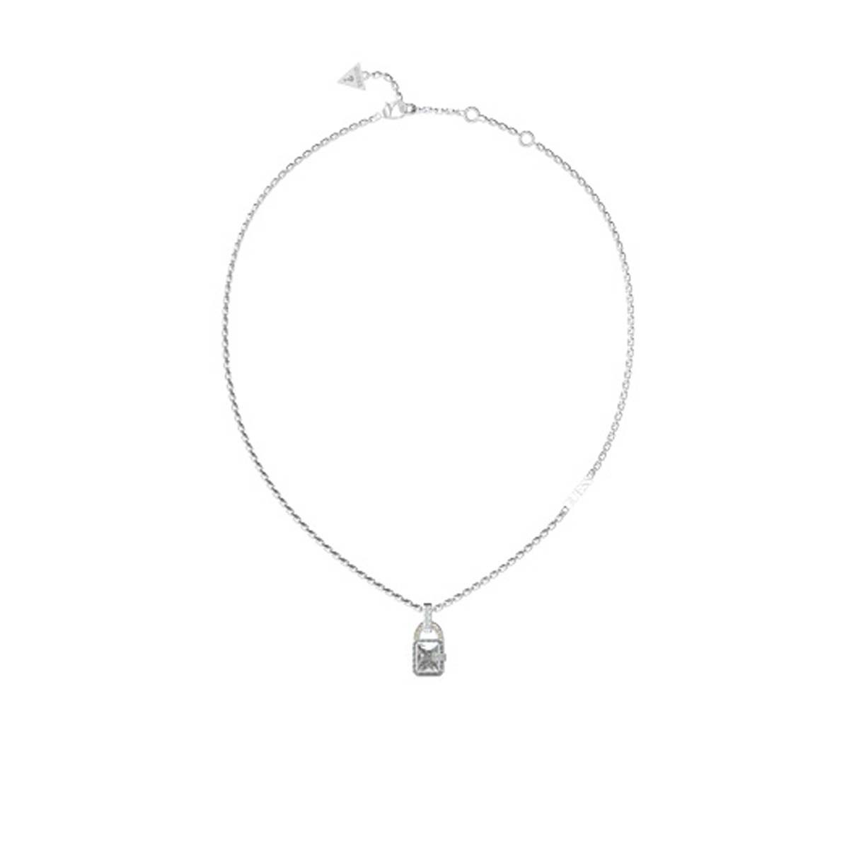 Collier Guess "Shiny Padlock" Acier rhodié Collier Guess "Shiny Padlock" Acier rhodié - JUBN02193JWRH