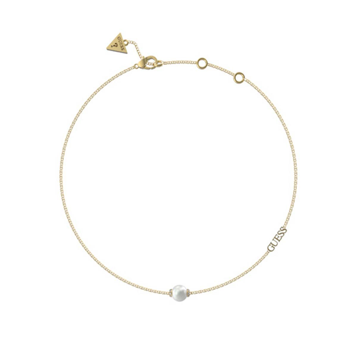 Collier Guess "Underwater Love" Acier doré et perle Collier Guess "Underwater Love" Acier doré et perle - JUBN02268JWYG