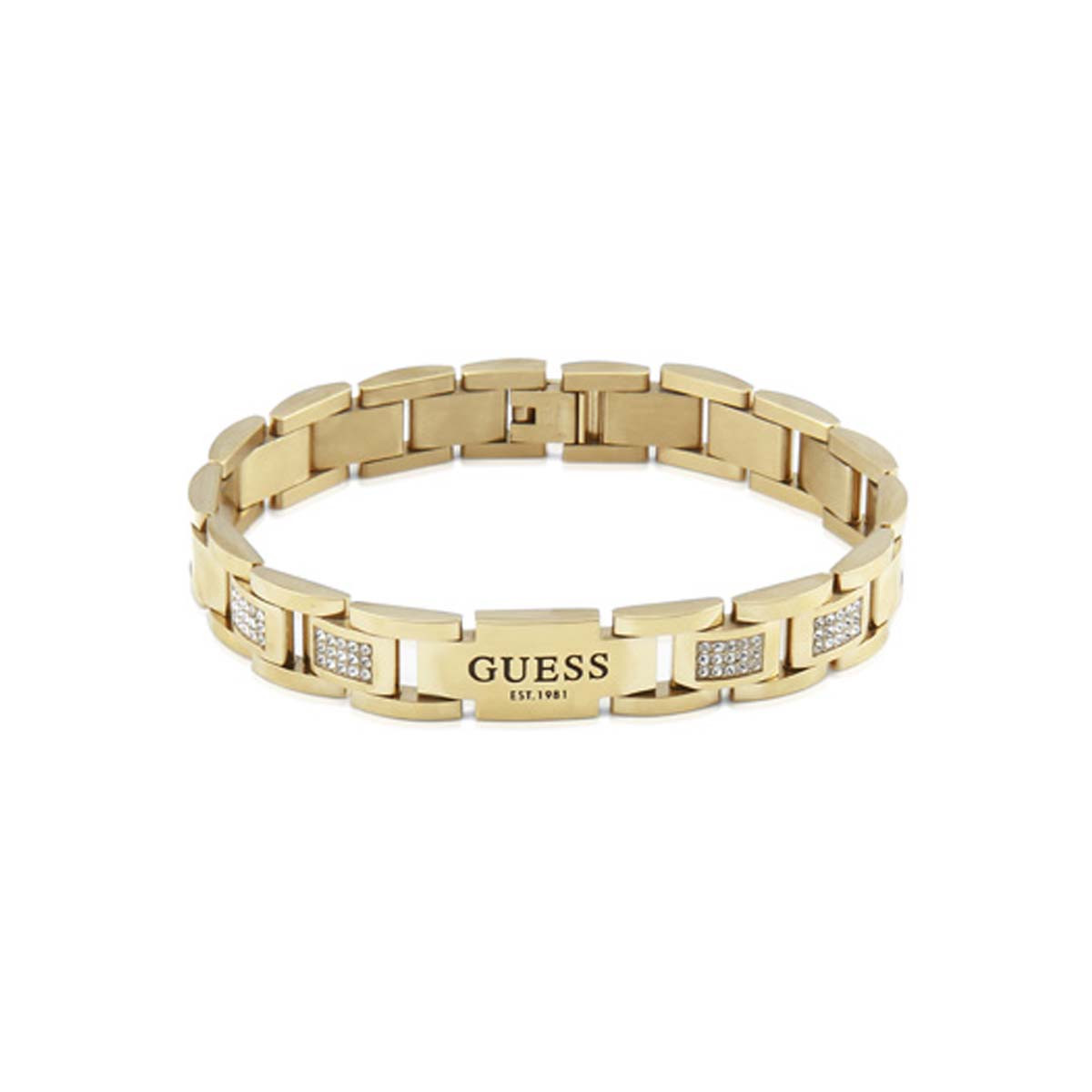 Bracelet Guess "Frontiers" Acier rhodié Bracelet Guess "Frontiers" Acier rhodié - JUMB01342JWST