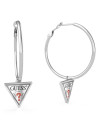 Boucles d'oreilles Guess "Hula Hoops" Acier rhodié