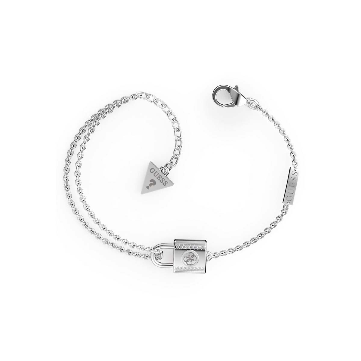 Bracelet Guess "Keep Me Close" Acier rhodié Bracelet Guess "Keep Me Close" Acier rhodié - JUBB01100JWRHS