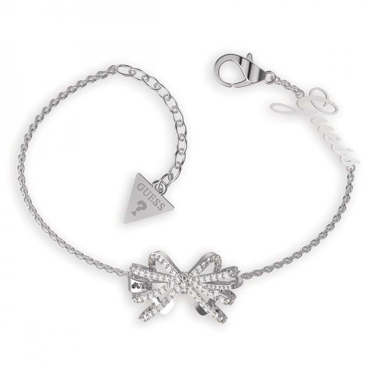 Bracelet Guess "A-bow You" Acier rhodié Bracelet Guess "A-bow You" Acier rhodié - JUBB01327JWRHS