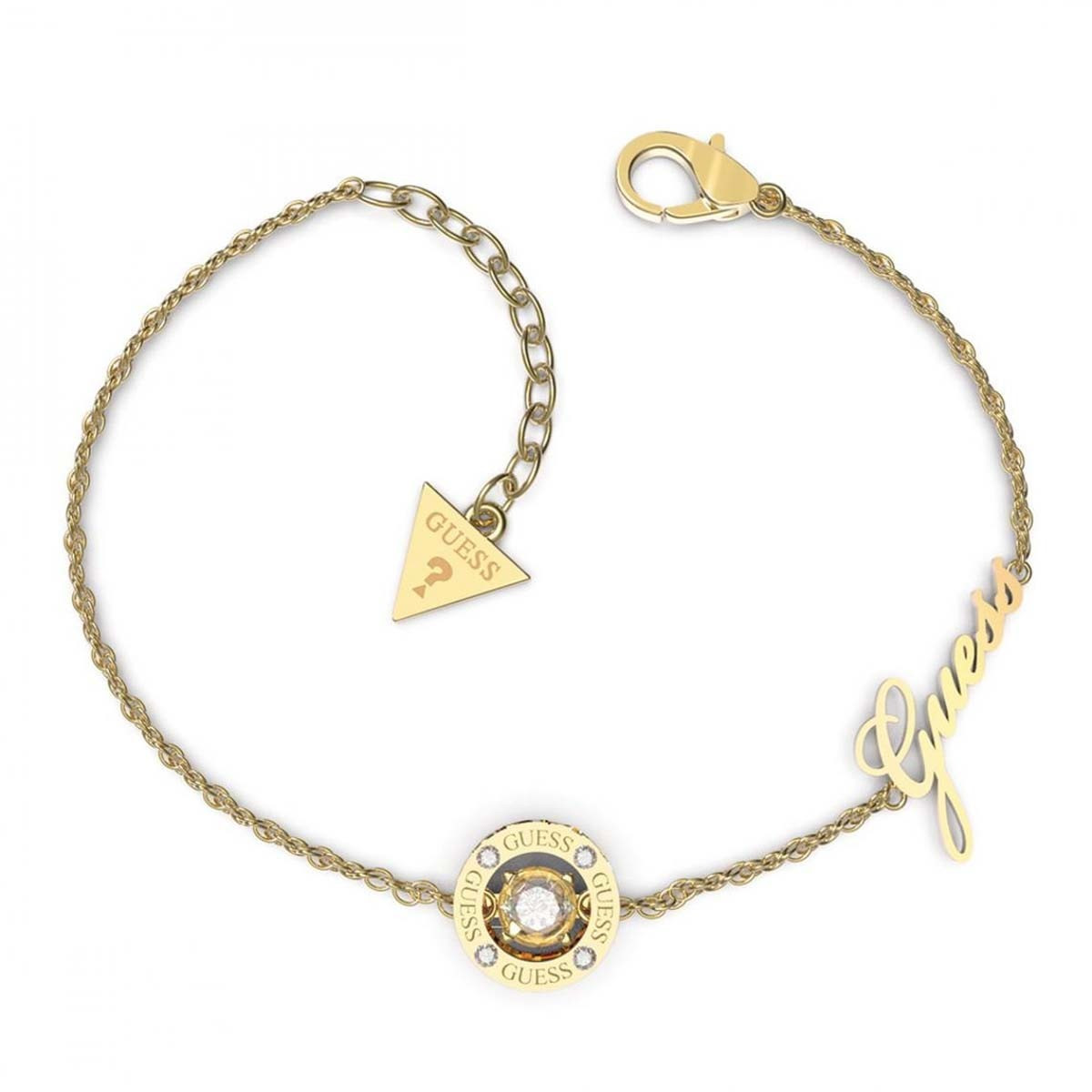 Bracelet Guess "Solitaire" Acier doré Bracelet Guess "Solitaire" Acier doré - JUBB01462JWYGS