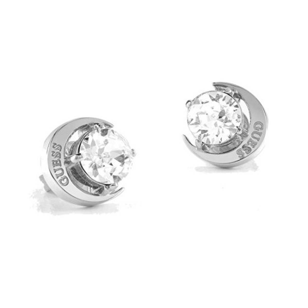 Boucles d'oreilles Guess "Moon Phases" Acier rhodié Boucles d'oreilles Guess "Moon Phases" Acier rhodié - JUBE01194JWRH