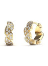 Boucles d'oreilles Guess "Re-leaf" Acier doré