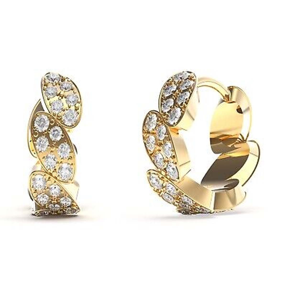 Boucles d'oreilles Guess "Re-leaf" Acier doré Boucles d'oreilles Guess "Re-leaf" Acier doré - JUBE01334JWYG