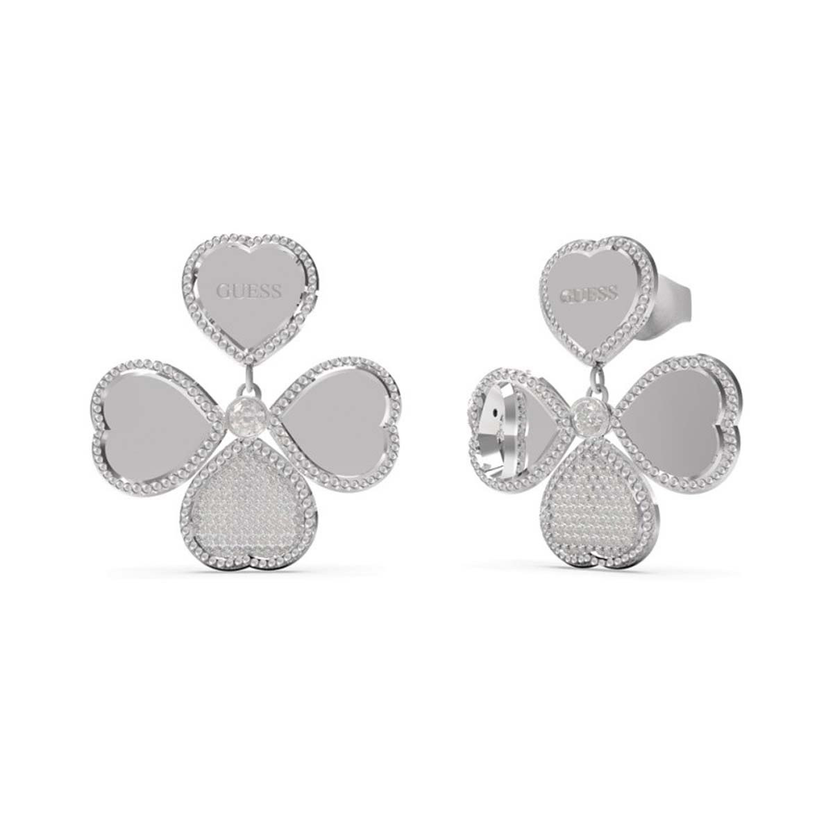 Boucles d'oreilles Guess "Fine Heart" Acier rhodié Boucles d'oreilles Guess "Fine Heart" Acier rhodié - JUBE01423JWRH