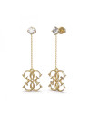 Boucles d'oreilles Guess "4G Status" Acier doré