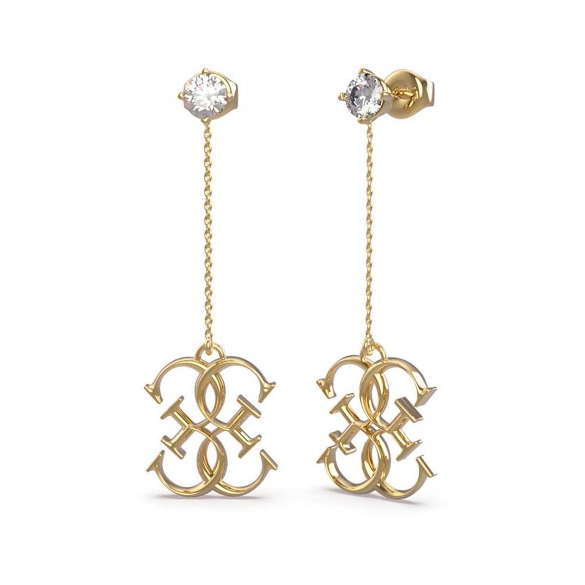 Boucles d'oreilles Guess "4G Status" Acier doré Boucles d'oreilles Guess "4G Status" Acier doré - JUBE01477JWYG